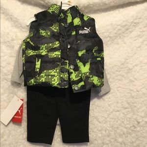 3pc puma set for new born 0-3